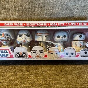 Funko Pops Star Wars Holiday Bobble-Head 5-Pack